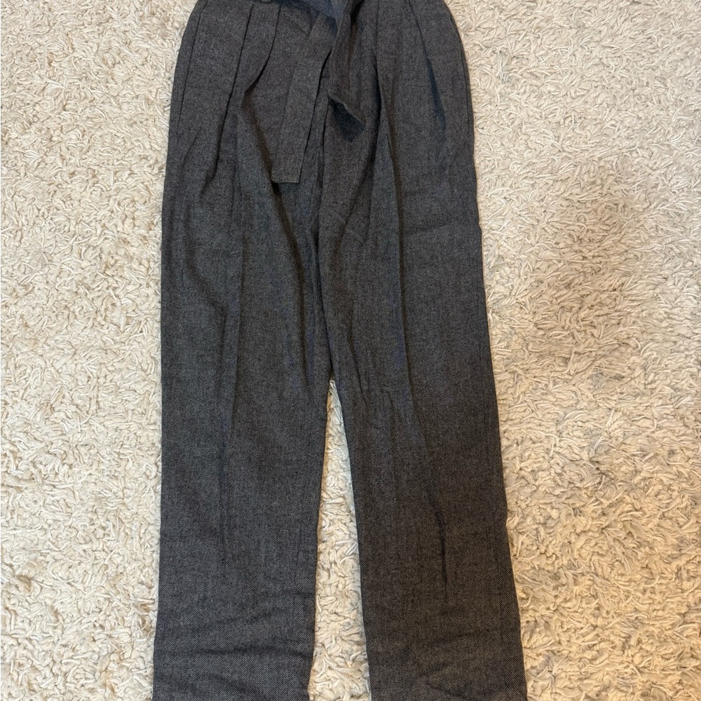 Women's Gray Wool Pants